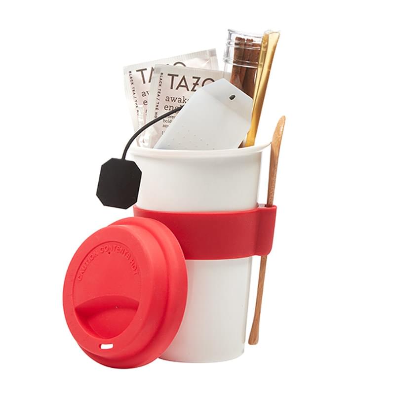 'I'm Not A Plastic Cup' Tea Gift Set w/10 Oz. Ceramic Tumbler
