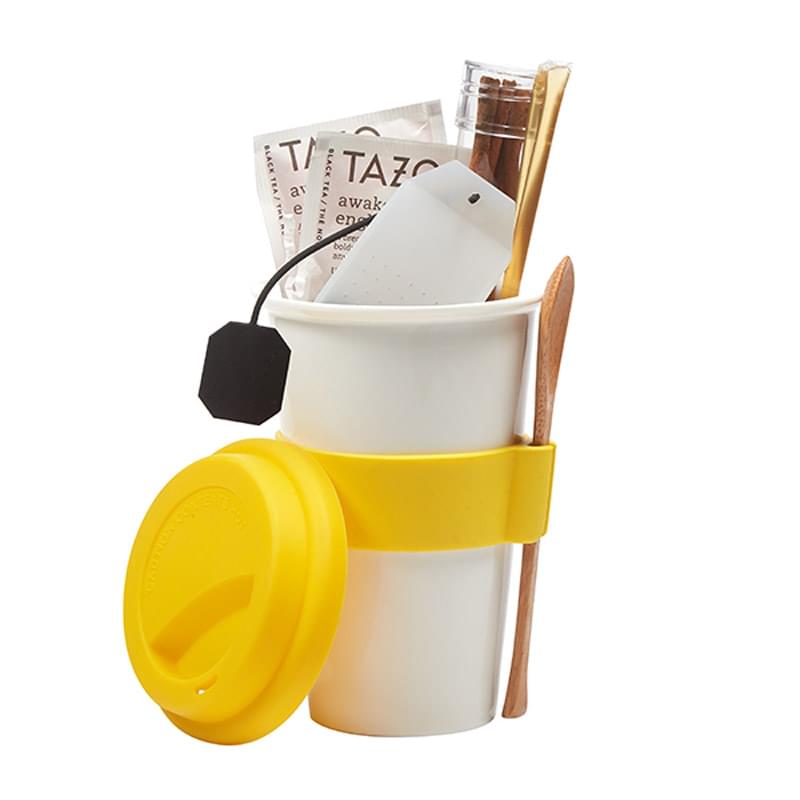 'I'm Not A Plastic Cup' Tea Gift Set w/10 Oz. Ceramic Tumbler