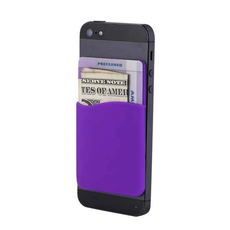 i-Wallet Debossed silicone phone wallet
