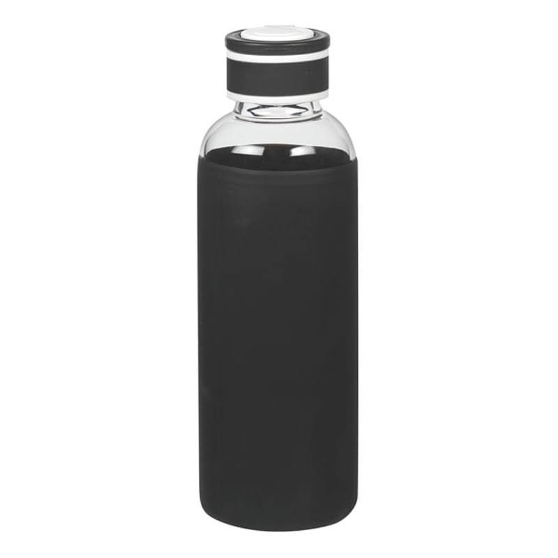 Krave - 20 oz. shatter resistant glass bottle with silicone sleeve