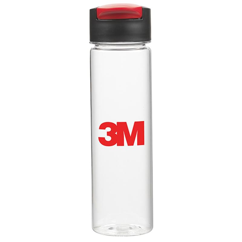 24 Oz. Fru-Tea Bottle Clear Plastic Water Bottle