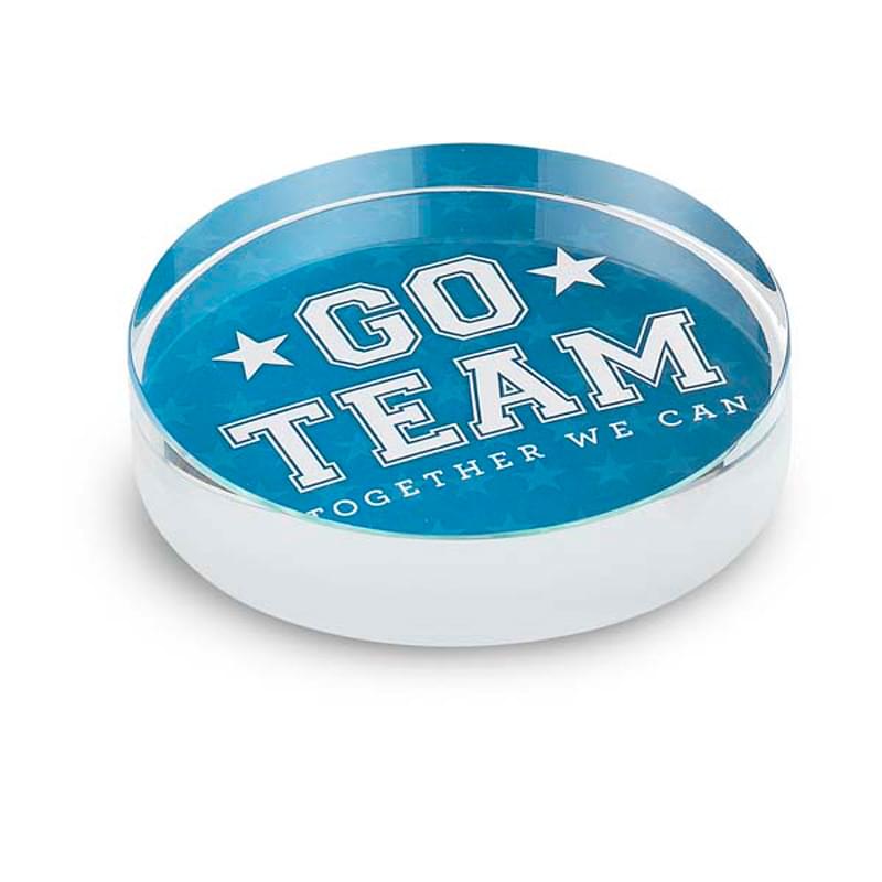 Glass Paper Weight Round