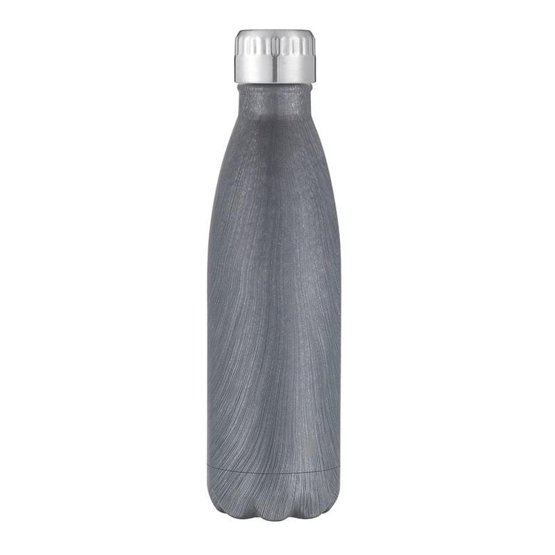 Serendipity 17 Oz. Vacuum Sealed Stainless Steel Bottle - silver, white, black