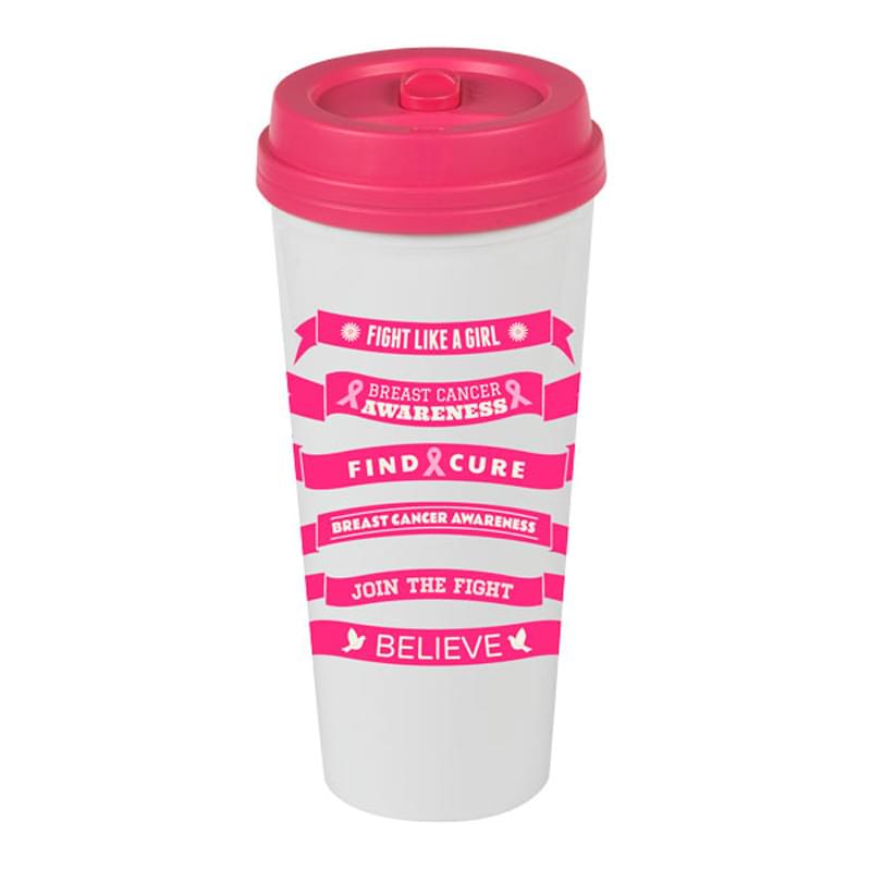 20 Oz. I'm not a paper cup - White Biodegradable Tumbler