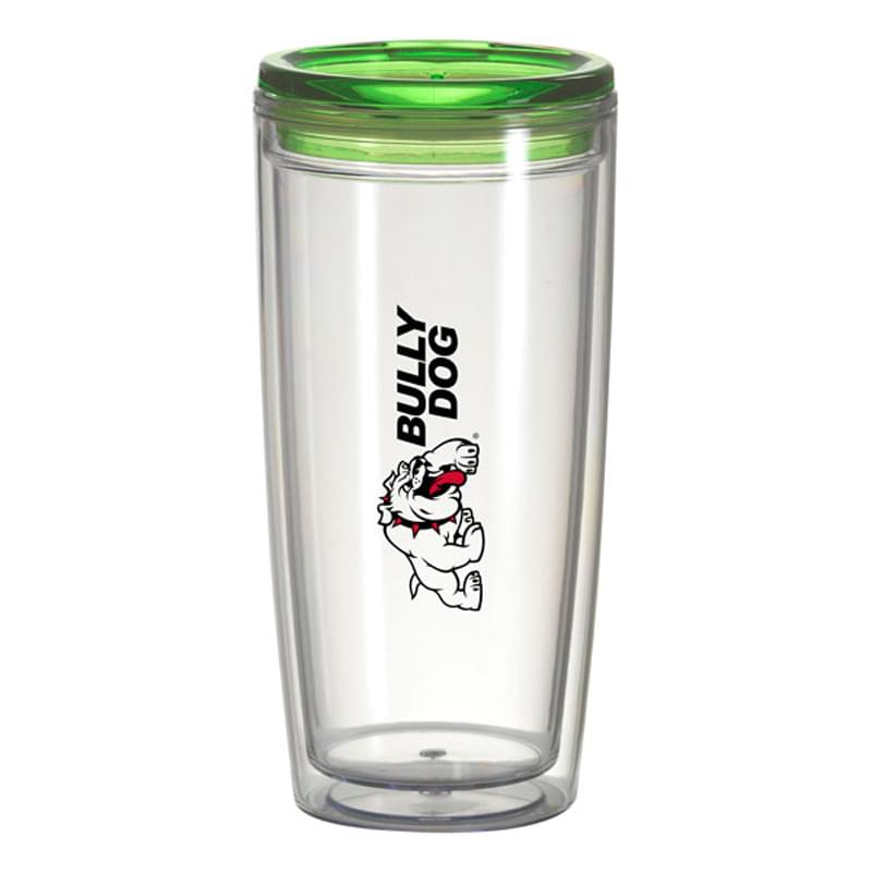 The Real Deal - 20 oz. double wall clear plastic tumbler