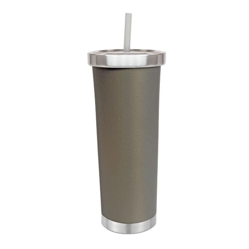 24 oz copper lined 18/8 vacuum insulated stainless Steel tumbler-Spinner