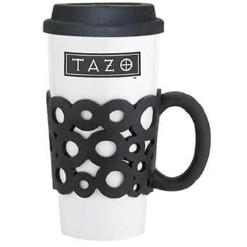16 oz Vaso tumbler with lid & lacey silicone handle	