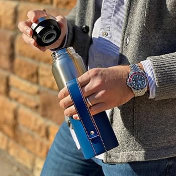 Salerno - 25 oz stainless steel bottle with vegan sleeve